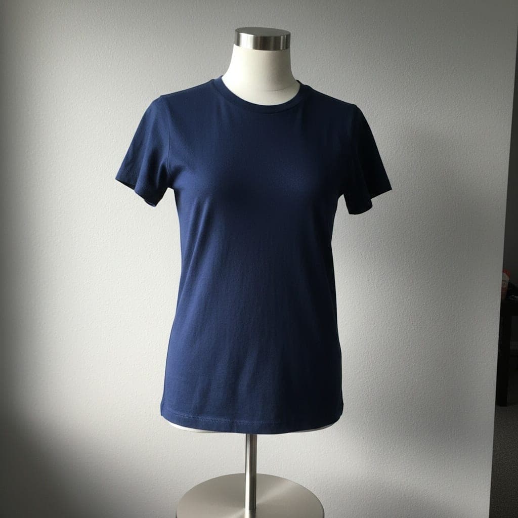 crew neck T-shirt, Mannequin photo before